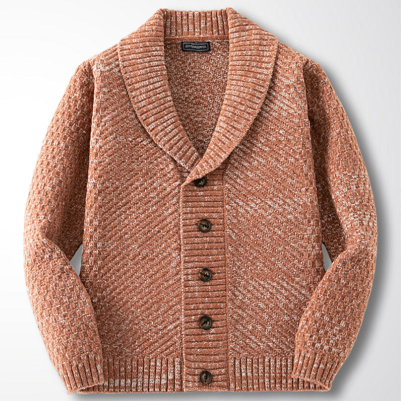 Polyester Men's Long-sleeved Thick Needle Sweater Sweater